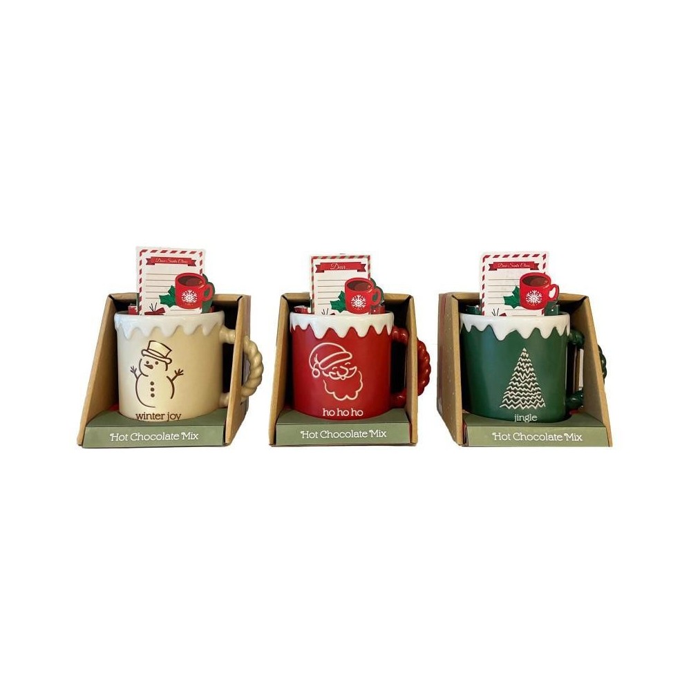 TAZZA NATALE NEVE 3 ASSORTITI 400 ML.